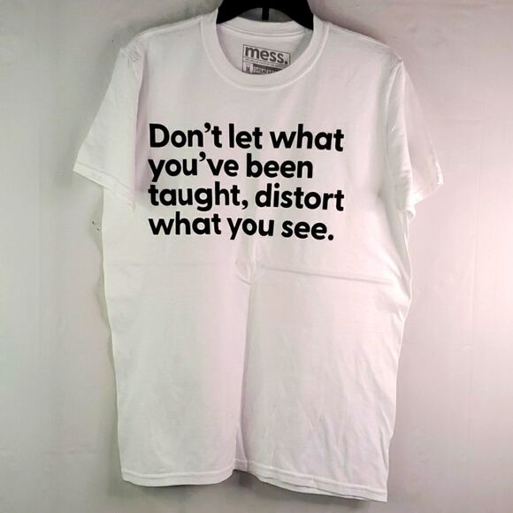 Mess In A Bottle T-shirt Men White Size M - Picture 1 of 7